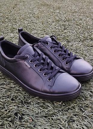 Жіночі шкіряні кросівки ecco soft 7 gore-tex (extra width)