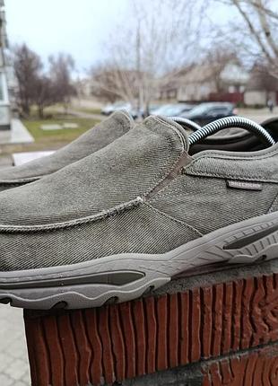 Мужские кроссовки слипоны skechers relaxed fit | оригинал