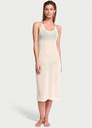 Пляжна туніка victoria's secret diamante knit cover-up midi dress рощмір xl