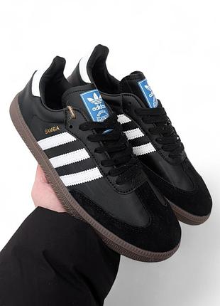 Чоловічі кросівки adidas samba чорні