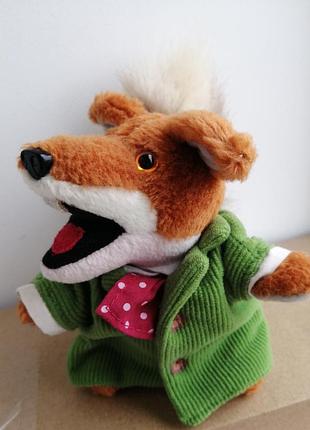 Лис м'яка іграшка basil brush безіл браш лисеня вінтаж цікава іграшка в одязі декор