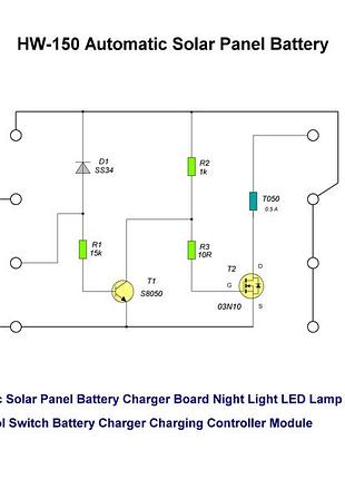 Automatic solar panel battery 8