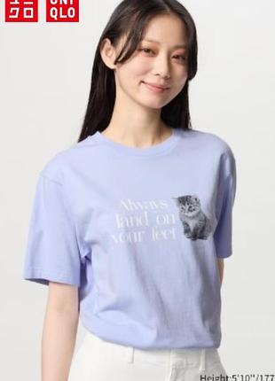 Футболка женская uniqlo cat photographs ut