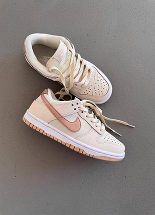Женские кроссовки nike sb dunk “beige/ cream”