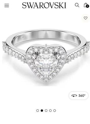 Кільце swarovski сваровскі,розмір 52,нове