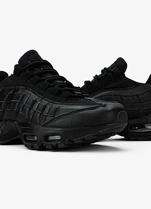 👕 nike air max 95 big bubble "black leather"👕 3