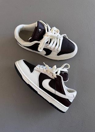 Женские кроссовки nike sb dunk "dark brown/cracked skin”