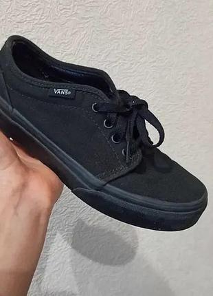 Кеди чорні оригінал vans розмір 33 vans