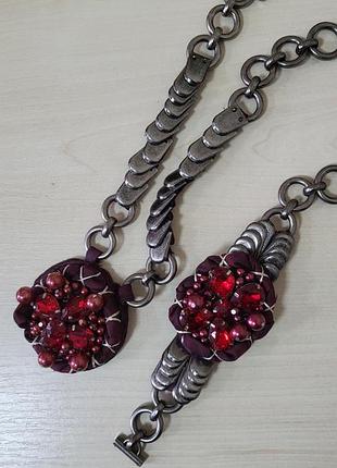 Украшения hand made, колье и браслет