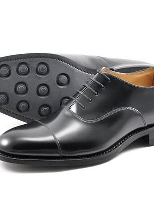 Люксовые мужские туфли оксфорды loake finsbury размер u9 10 / 44 / 28.5 см