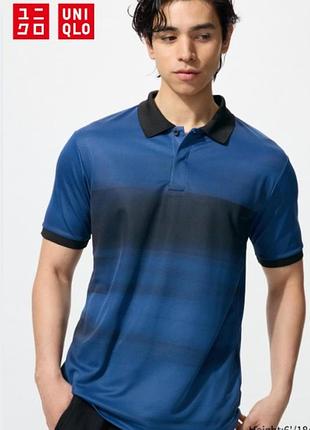 Футболка-поло с технологией dry ex от uniqlo
