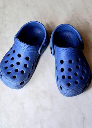Crocs крокси сабо сині легкі на хлопчика розмір 23