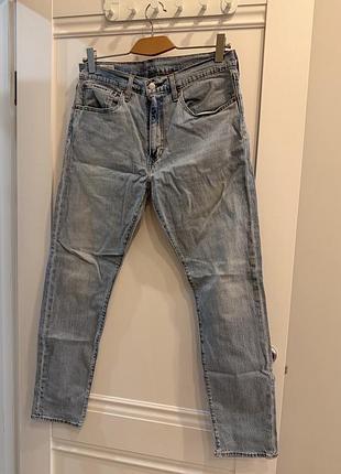 Джинси чоловічі levi’s 512 slim taper світло-блакитні w34 l32