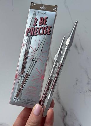 Набір олівців для брів benefit precisely, my brow pencil (2 шт.) відтінок: 3 warm light brown