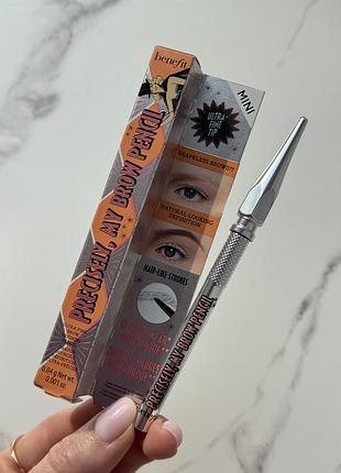 Олівець для брів benefit precisely, my brow pencil (mini size) відтінок: 4 warm deep brown