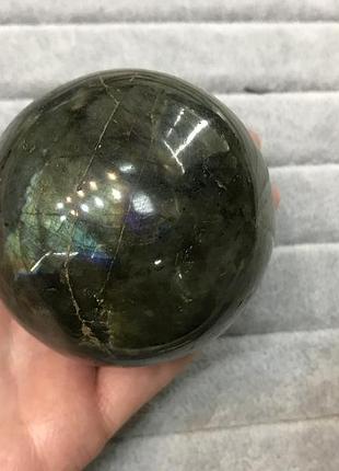 Шар сфера лабрадор сфера из натурального камня лабрадор шар сфера из лабрадора 69 мм.