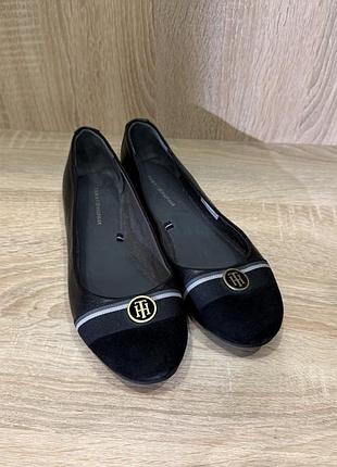 Черные балетки tommy hilfiger