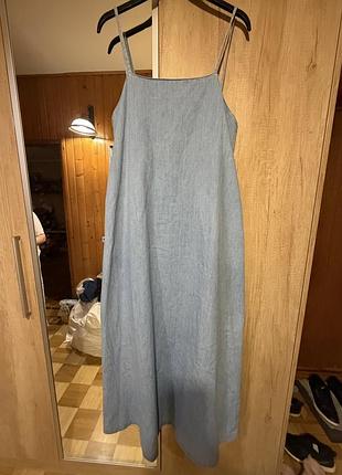 Сарафан denim zara з відкритою спиною
