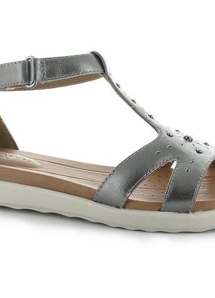Р.39 clarks женские кожаные босоножки оригинал