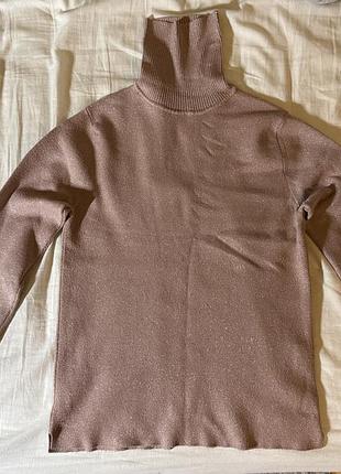 Гольф світло рожевий з блискітками zara 11-12