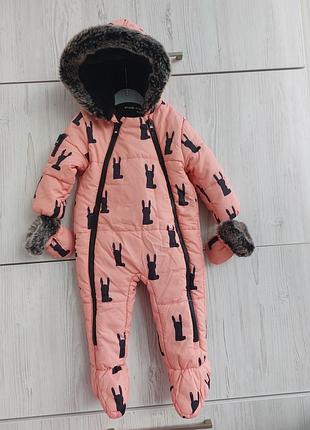 Брендовый зимний комбинезон myleene klass baby 9-12м