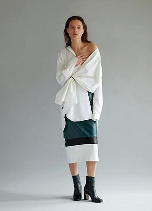 Шкіряна спідниця the coat. розмір xs.
