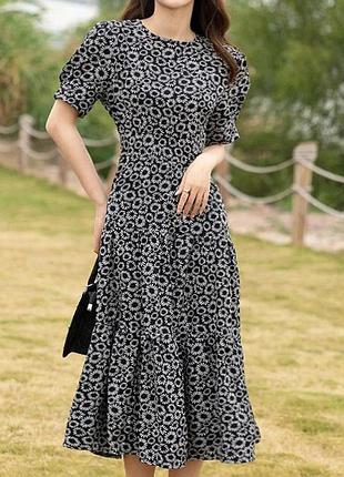 Распродажа платье topshop миди/макси ярусное
