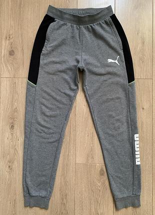 Штани спортивні puma без утеплення (двунитка) розмір xs/s (оригінал)