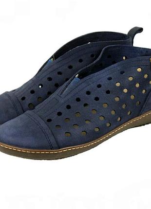 El naturalista crust leather  denia ocean слипоны ботинки с перфорацией /14364/