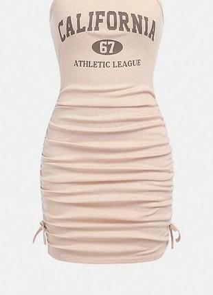 Сукня сарафан в рубчик 2