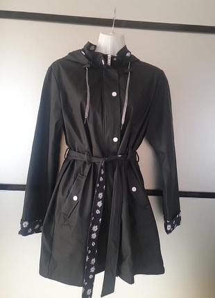 Куртка парка дождевик,водоотталкивающая ткань, на подкладке,tu,размер 10,м/l