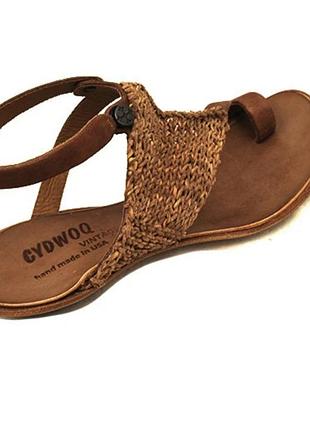 Cydwoq 'dive' vintage knit sandals босоножки кожа премиум /14365/