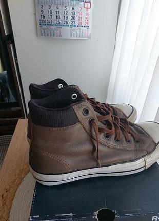 Кеди високі converse,шкіряні
