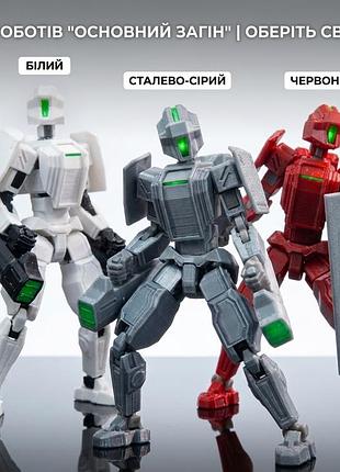 Подвижная экшен-фигурка titan 13 — робот-самурай с аксессуарами