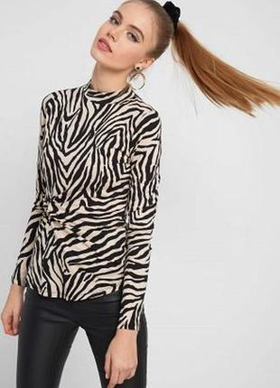 Лонгслив сетка под зебру
