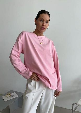 Розовый удлиненный свитшот прямого фасона,new look, р.8/36