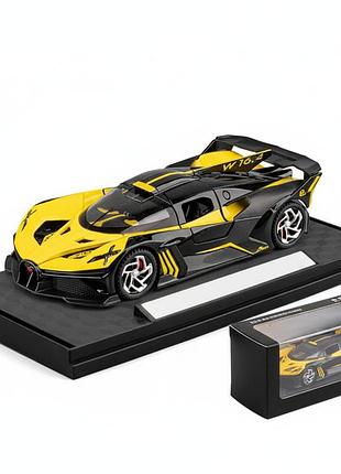 Коллекционная машина bugatti divo металлическая с инерционным механизмом, светом и звуком 1:32 56184