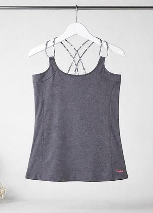 Спортивна жіноча майка protest® 3xl (eur46) сіра, фітнес, йога, спорт