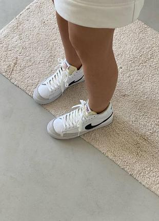 Кроссовки nike blazer black white
