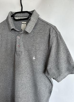 Сіра футболка поло jack wills
