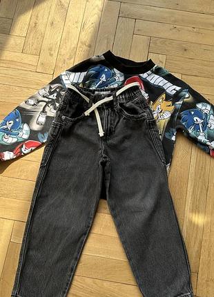 Zara джинси сірі 110 для хлопчика