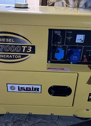 Дизельний генератор isbir kde 7000 t3