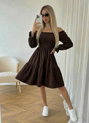 Сукня вельветова