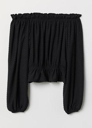 Топ з відкритими плечима h&m