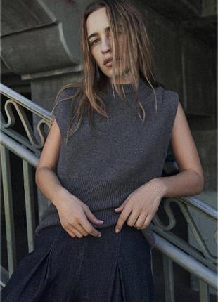 Жилет вовняний жіночий zara, s