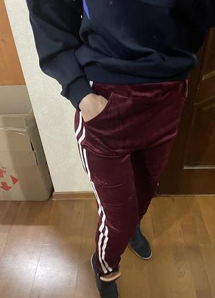 Женские велюровые штаны
