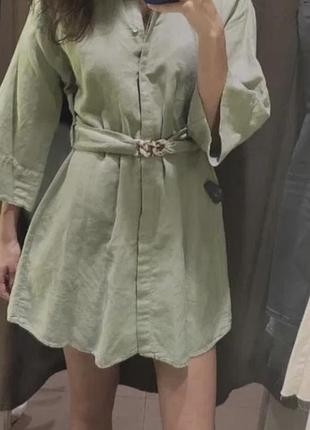 Лляна сукня zara