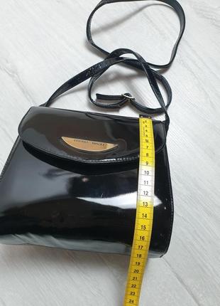 Винтажная лаковая сумка кроссбоди от bruno magli2 фото
