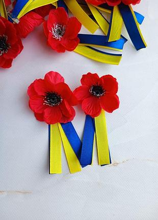 Брошка мак, значок мак