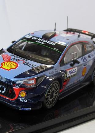 Hyundai i20 coupe wrc #5 rally tour de corse 2017, ixo models. 1:43 коробка и бокс. хюндай i20 2017